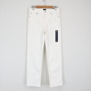 J.Crew Factory Mid-Rise Straight Jean All Day Stretch White 28 Tall NWT
